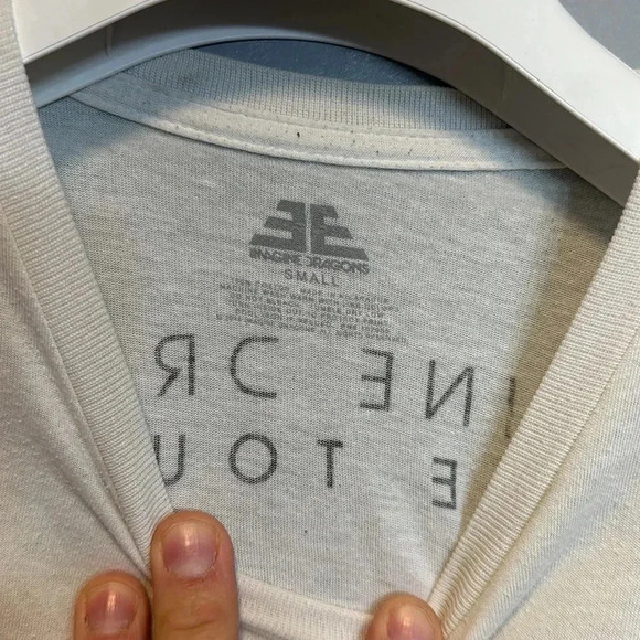 💥2018 imagine dragons white shirt size small evolve tour short sleeve unisex - Picture 5 of 8